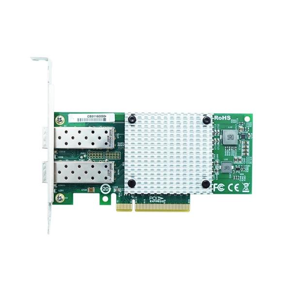 PCIe X8 NIC à double port 10GBE Adaptateur Ethernet SFP+ VXLAN / NVGRE Les pilotes Windows / Linux