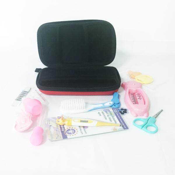 Kit de Cuidados para Bebês Portátil EVA para Newbron Trimmer de unhas, escova de cabelo Kit de termômetro