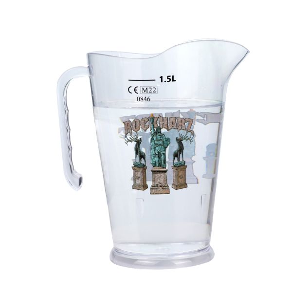 1.5 Liter Capacity Clear Acrylic Water Pitcher Jug For Water Storage And Serving