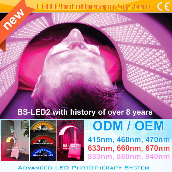 Red And Blue LED Light Therapy For Wrinkle Reduction