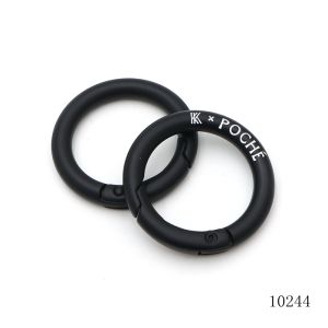 26mm Round Carabiner Clip Black Carabiner Clips Corrosion Resistant