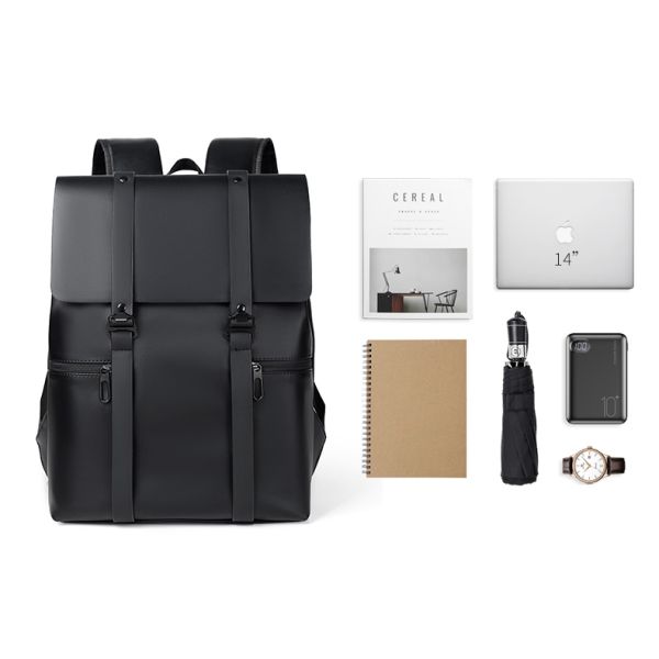 Рюкзак компьютера бизнесменов водоустойчивого рюкзака людей случайный мужчина рюкзака перемещения сумки ноутбука 14 дюймов задний светлый