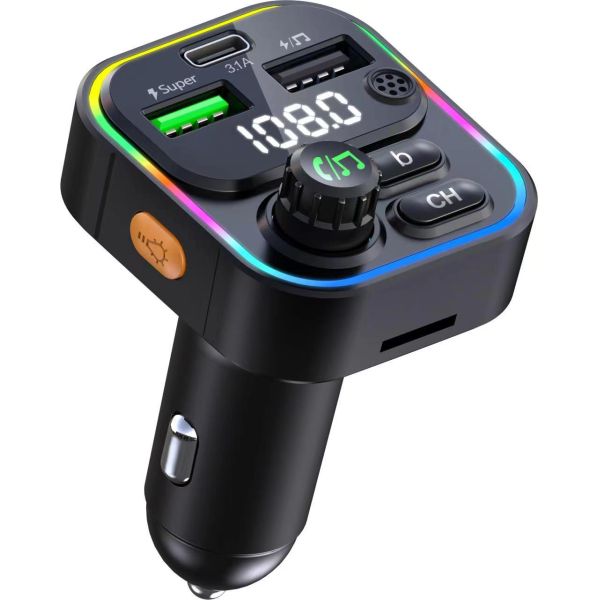 Hot Sale Colorful Lights Usb Car Mp3 Player 200W 1000W  Car Inverter Car Power Inverter Dc 12V To 110V Ac Converter