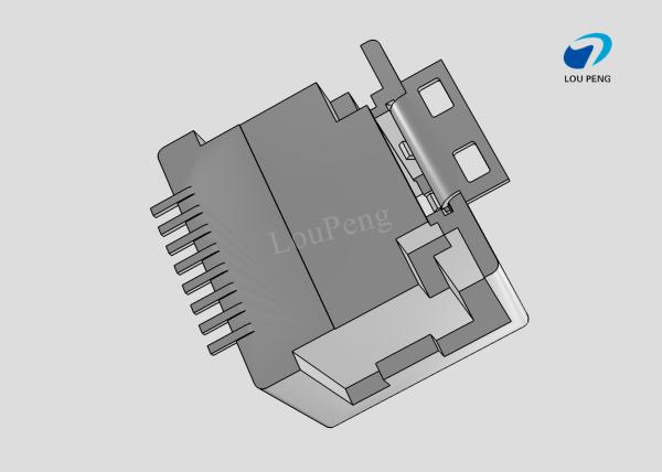 RJ45 Connectors, RJ45, Single Port, Port Matrix Configuration 1 x 1, RJ Type Jacks & Plugs,SMT