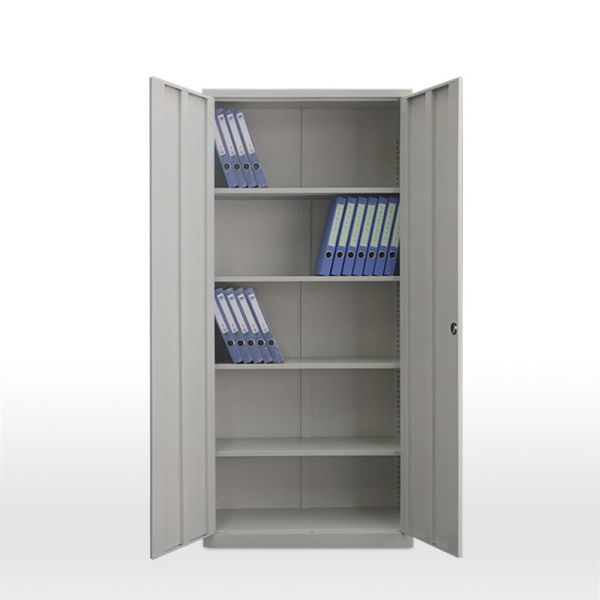 Office Metal Filing Cupboard Steel Swing Door Filing Cabinet
