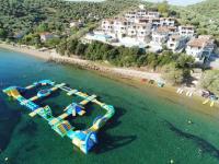 Parque de atracciones inflable amarillo azul del agua de la seguridad para el SGS de la UL del CE del centro turístico