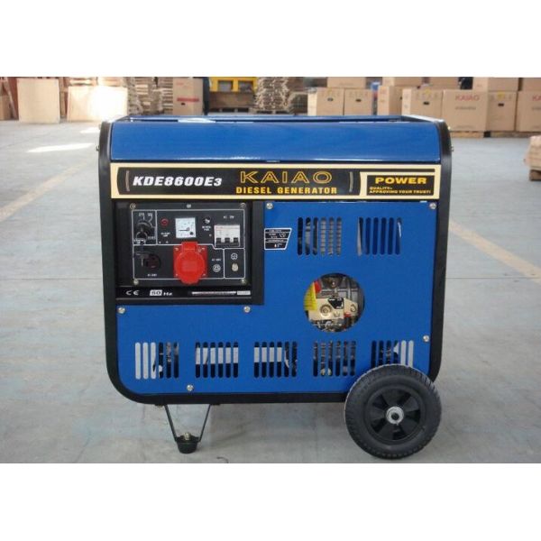 3 Phase 8kva Open Frame Diesel Generators , Electric Start Diesel Generator KDE8600E3