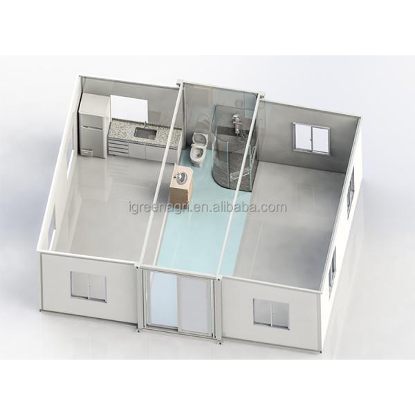 2 Bedroom Container Farm House Granny Flat House Customized Color PE