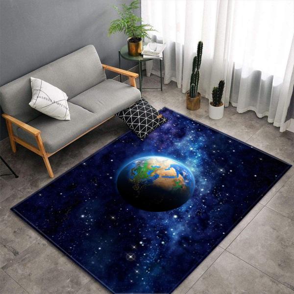 Living room large carpet, bedroom floor mat, scenic, artistic, cute, non slip decorative, and cold insulation mat