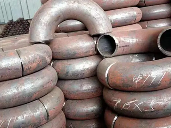 TOBO Factory suppliers 180 Degree carbon Steel large diameter butt welding elbow
