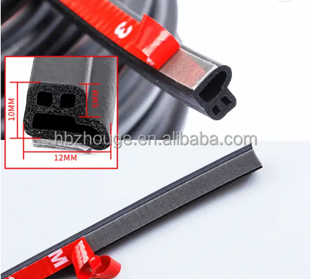 Revestimiento de goma en forma de U con cerradura de plástico Vinyl Edge Revestimiento de moldeo con inserción de cinturón de acero Perfecto