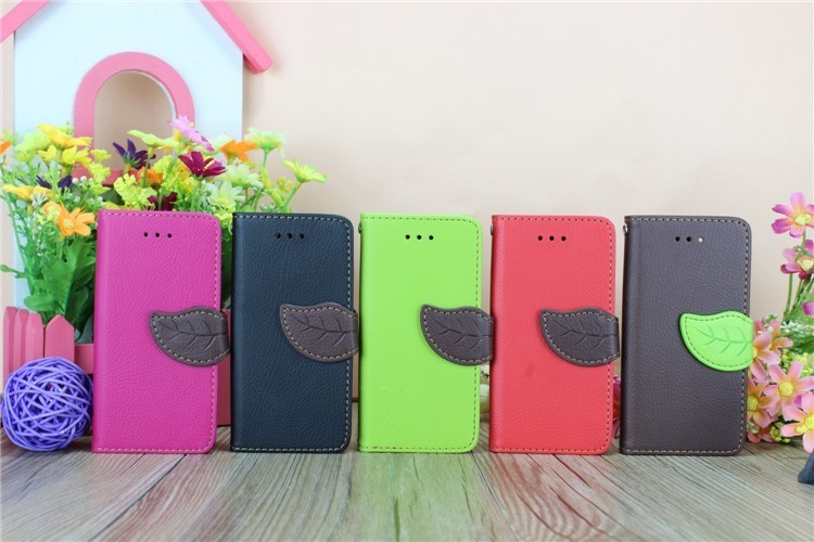 Iphone 5c PU Leather Wallet Case Colorful Custom For Phone Protection