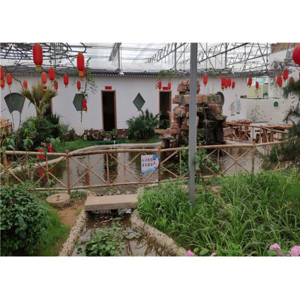 Anti Wear Clear Polycarbonate Greenhouse Heavy Snow Resistance Capacity