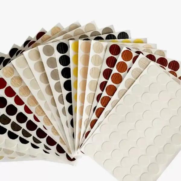 Cover Hole Sticker Cabinet Plastic Self-adhesive Fastcap Decorative Pvc Covers Adhesive Screw Cap