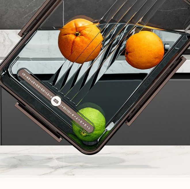 Crisper Modern Square Food Grade Refrigerator Storage Box PC Storing Kitchen Vegetables Fruits Frozen Foods Bento Sealed
