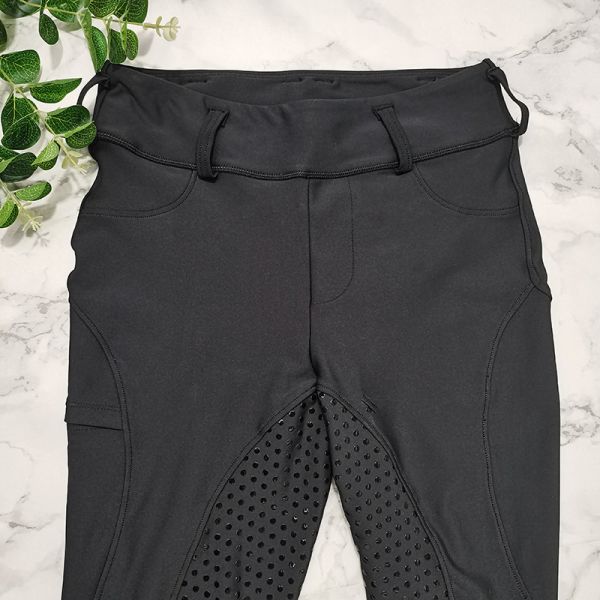 Полная верховая езда силикона места задыхается/конноспортивные гетры с карманом телефона