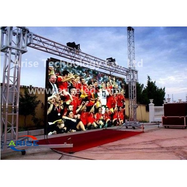Outdoor P6.25 Stage LED Display Cabinet Die Casting Black Single Color LED Display