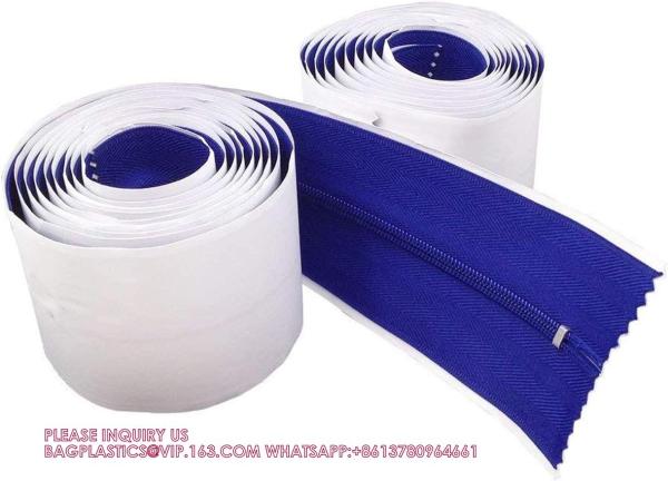 Peel And Stick Zipper - Heavy Duty - Dust Barriers, Construction, Containment Supply 7ft X 3in (2 Pack)