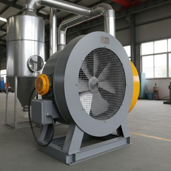 Explosion-Proof Centrifugal Fan with Oil Bath Lubrication and Three Phase AC Motor for Industrial Dust Collection