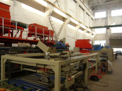 Linha de produção totalmente automático do painel de sanduíche do EPS com construção de aço