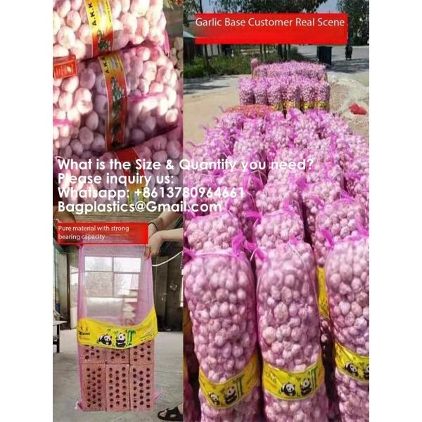 Reusable Drawstring Fresh Produce Thickened Purple Green Large Mesh Plastic Dense Small Mesh Woven Net Bag From China For Packing Chili Radix Pseudostellariae