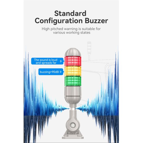 Lampe de tour de signalisation personnalisée, multicolore, IP50, économie d'énergie, résistance à la corrosion