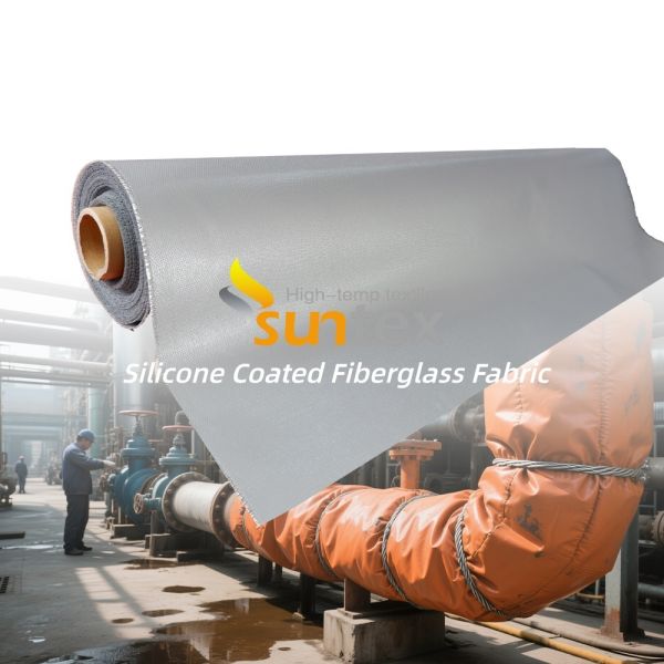 Flame-Retardant Silicone-Impregnated Glass Fiber Fabric – Water-Resistant & Corrosion-Resistant, Available in 50m/100m Rolls