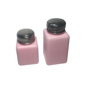 Бутылка прессы распределителя белого голубого HDPE распределителя ESD пинка растворяющая