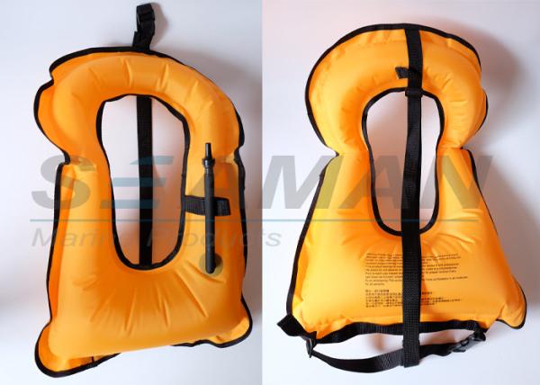 o uretano 420D de nylon revestiu o revestimento de vida mergulhando adulto da veste da segurança da água para o mergulho livre