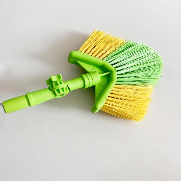 Durable Flexible Ceiling Fan Duster Telescoping Pole Hard Bristles Long Handle  Angled Head Cobweb Duster