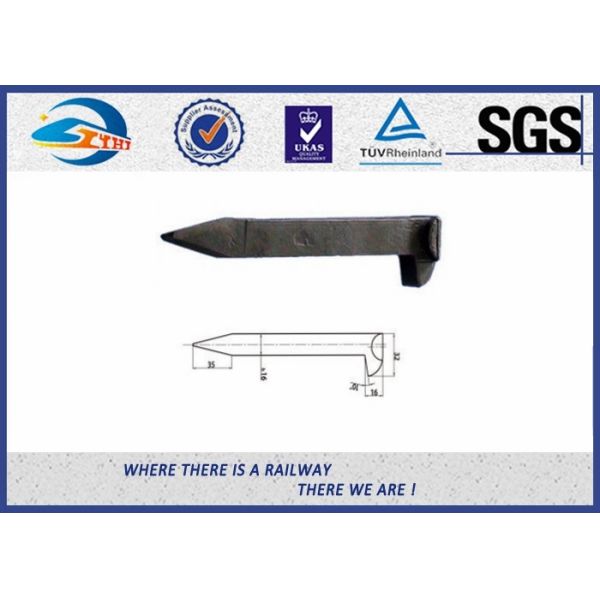Железнодорожные острые спайки следа железной дороги для конкретного оборудования слиперов