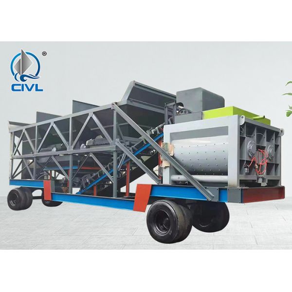 Mobile Concrete Batching Plant / Mobile Mixing Plant / Towable Batching Plant / YHZS90 Plant Trailer