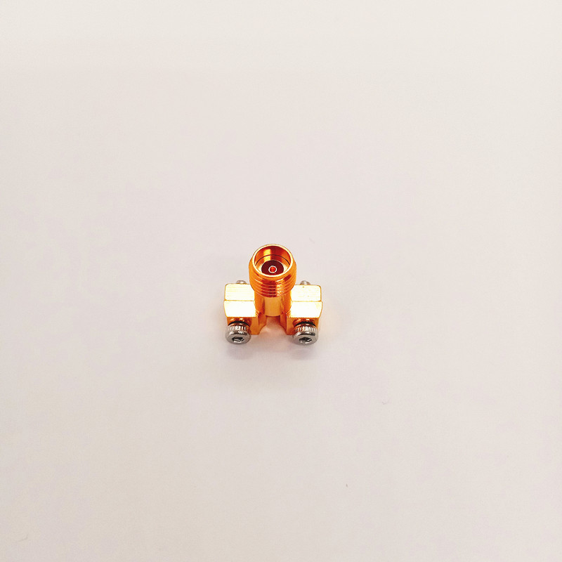 Gold-plated Brass 2.92mm Female PCB RF Connector with PEI Insulator for DC-40GHz Applications