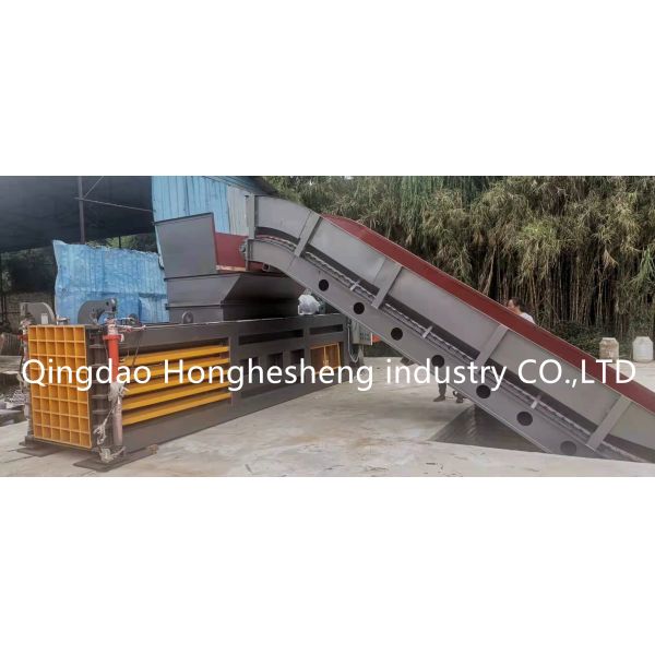 Automatic Horizontal Plastic Bottle Press Recycled Cardboard Baler Machine