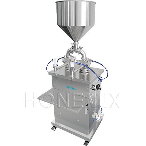 Vertical Piston Filling Machine Pneumatic Control Cream Filler Machine 2 Heads