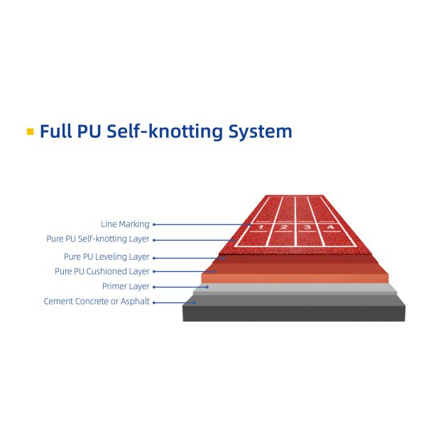 Deportes azules de 13m m Eco que suelan el atletismo de funcionamiento de goma de la escuela secundaria