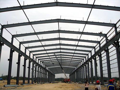 Construção de aço pré-fabricada do parafuso de grande resistência que constrói para Garagem-para o hangar