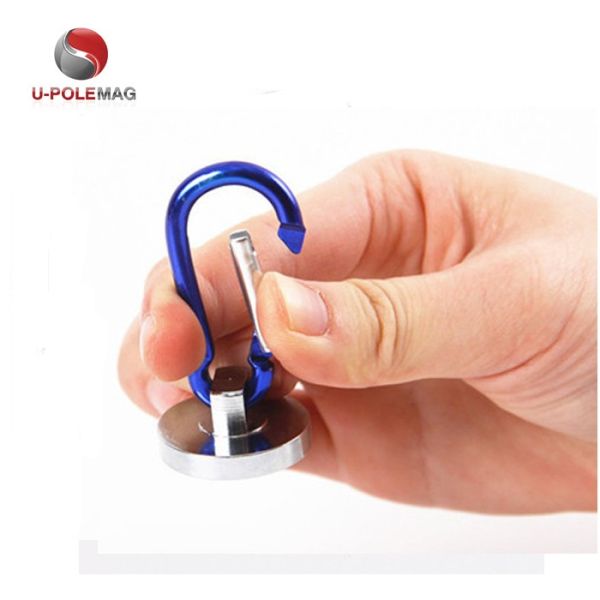 NdFeB Grade NdFeb 25mm 50lbs 180 градусов свободного вращения крутящийся крюк магнит для промышленности