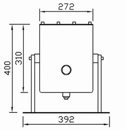 Stainless Steel Water Fountain Equipment Laminar Glass light fountains DN40 Connection