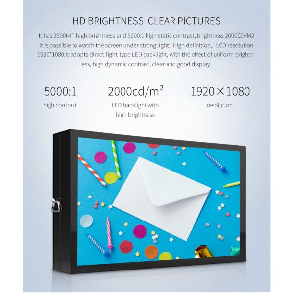 Quiosque impermeável do tela táctil da indicação digital do vertical HD do anúncio exterior