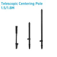 1.5M 1.8M Telescópico de centro del poste portátil RTK GPS Rod de reconocimiento de aleación de aluminio peso ligero 1PCS