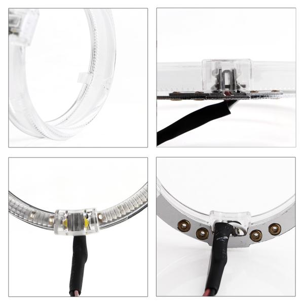 2PCS 80MM 95MM Angel Eye Fog Lights , 2.5 Inch LED Halo Rings
