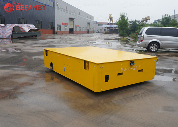 Промышленная безрельсовая 30-тонная транспортная тележка для оборудования