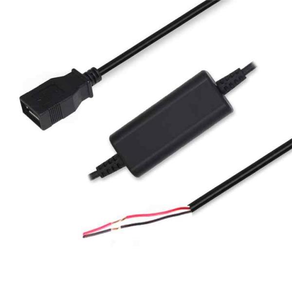 USB Female or Micro USB (Right-Angle) to Alligator Clip / Tinned Wire /Terminal Step-Up Cable 5V to 9V/12V Power Booster for DIY
