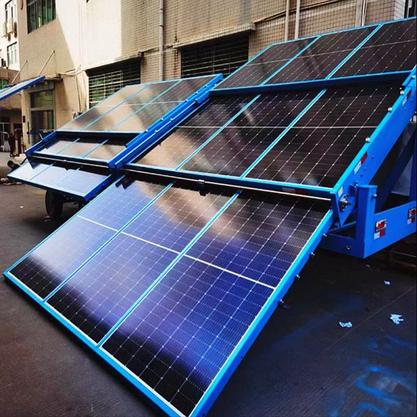 Eco Friendly Mobile Solar Light Tower 360 Degree Illumination Mining Operations Trailer Mounted Light Tower