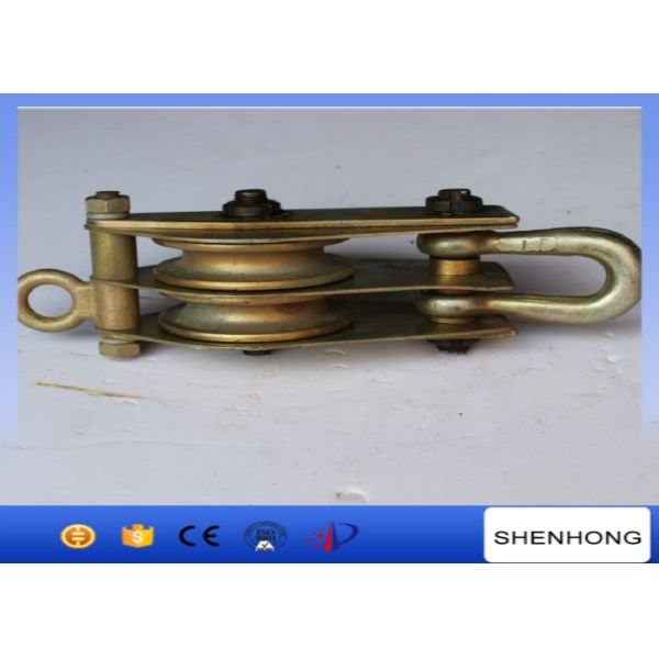 Cable Pulling Tower Erection Tools 1T 3T 8T Single Sheave Loop Type Lifting Pulleys