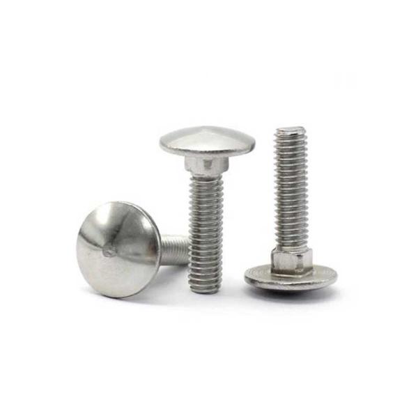 M5 X 100 Mm Stainless Carriage Bolts ASTM A307 Polished Finishing
