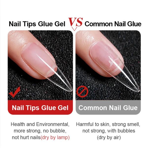 Многофункциональные подсказки ногтя упрочнителя грунтовочного слоя клеят клей геля Кристл метки частного назначения геля