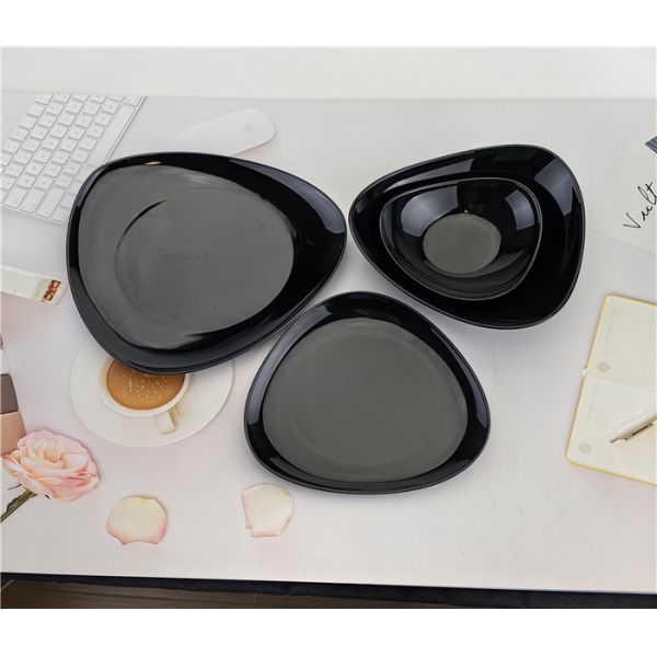 porcelain color glazing  dinner set