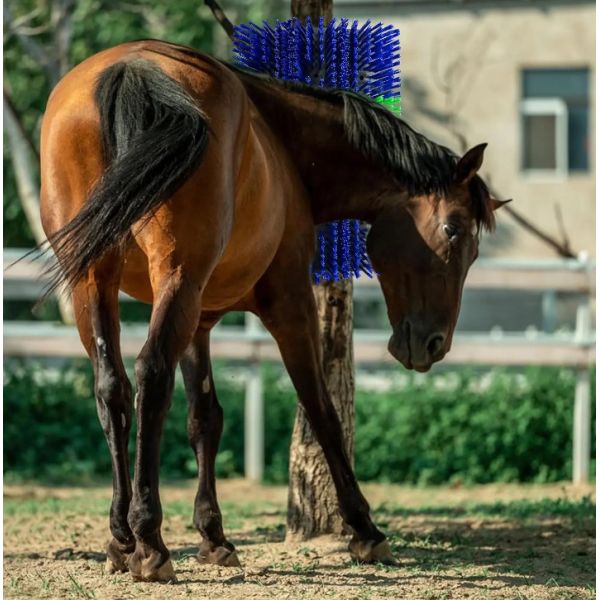 Full Massage Brush Kit Livestock Scratching Brush Upgraded Large Cow Brush for Cattle Cleaning